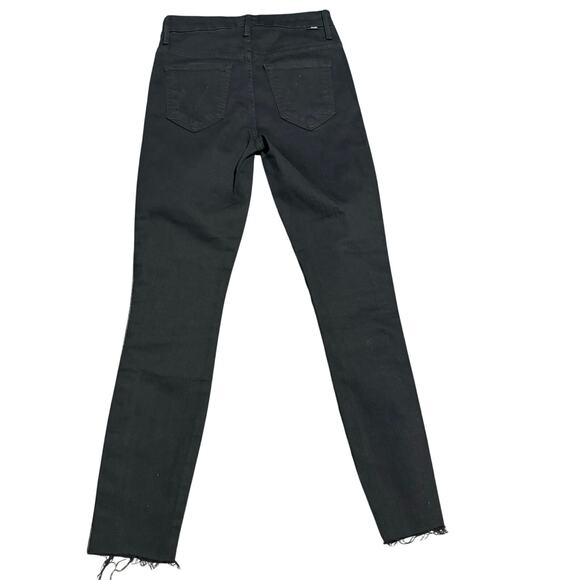 Mother High Waisted Looker Ankle Fray jeans, Beaded Stripe, Guilty Flash, Sz 25 - Picture 11 of 16